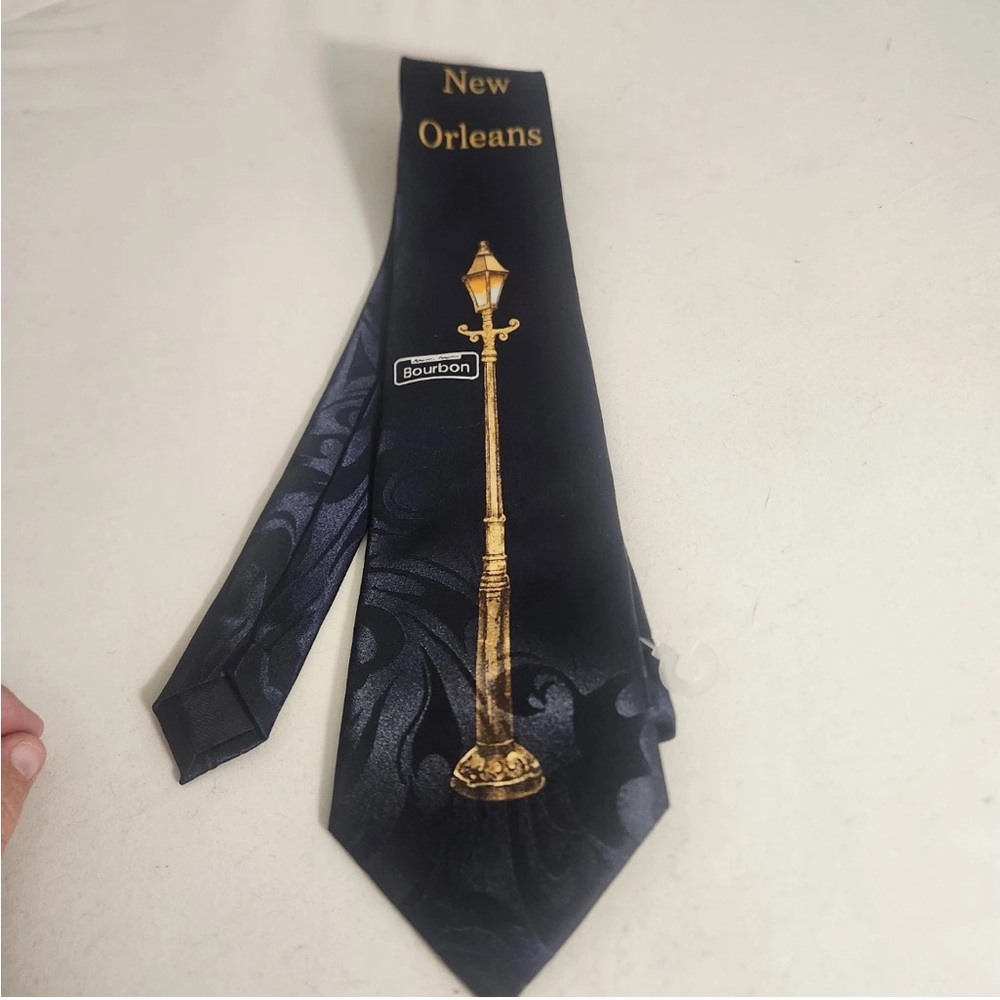 Steve Harris Tie New Orleans Bourbon Street Lamp Post New Orleans, LA